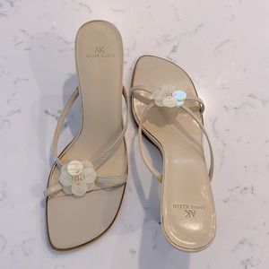 Anne Klein Strappy Kitten Heel Sandal